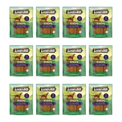 Przysmak dla psa ADVENTUROS Strips Dziki smak sarniny 12 x 90g