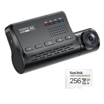 Wideorejestrator VIOFO A139 Pro + Karta pamięci SANDISK MicroSDXC 256GB