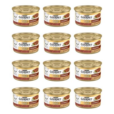 Karma dla kota GOURMET Casserole Kaczka z indykiem 12 x 85g