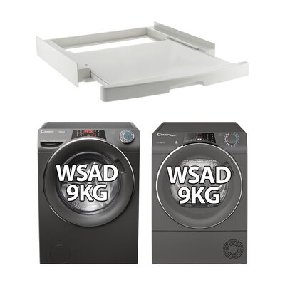 Pralka CANDY Rapido RO1496DWMCRT 1-S 9kg 1400 obr A Quick&Clean + Suszarka CANDY ROE H9A2TCERX-S RapidO + Łącznik CANDY WSK-1110U