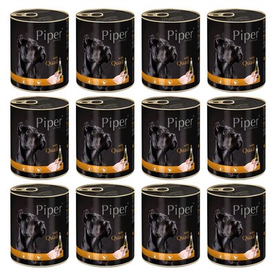 Karma dla psa PIPER Animals z przepiórką 12 x 800 g
