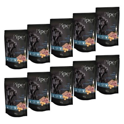 Karma dla psa PIPER Animals z jagnięciną, marchewką i brązowym ryżem 10 x 500 g