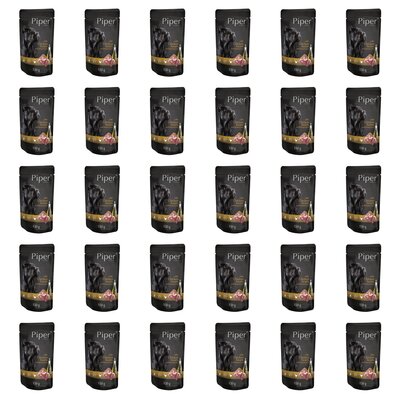 Karma dla psa PIPER Animals z sercami kurczaka i brązowym ryżem 30 x 150 g