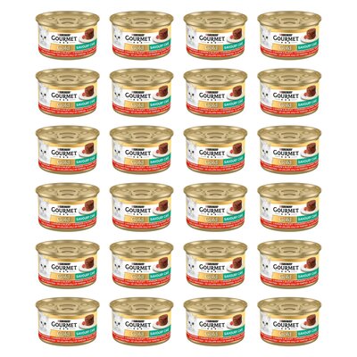 Karma dla kota GOURMET Gold Savoury Cake Wołowina z Pomidorami 24 x 85 g
