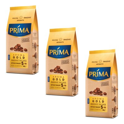 Kawa ziarnista JACOBS Prima Aroma Gold 3 x 0.9 kg