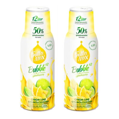 Syrop do saturatorów FRUTTAMAX Cytryna i limonka 2 x 500 ml