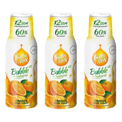 Syrop do saturatorów FRUTTAMAX Pomarańcza 3 x 500 ml