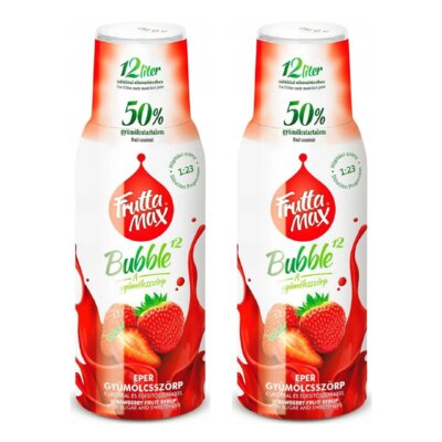 Syrop do saturatorów FRUTTAMAX Truskawka 2 x 500 ml