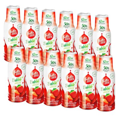 Syrop do saturatorów FRUTTAMAX Truskawka 12 x 500 ml