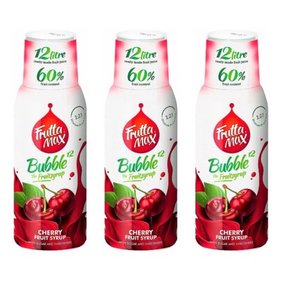 Syrop do saturatorów FRUTTAMAX Wiśnia 3 x 500 ml