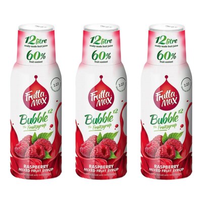 Syrop do saturatorów FRUTTAMAX Malina 3 x 500 ml