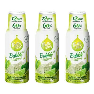Syrop do saturatorów FRUTTAMAX Limonka z miętą i bzem 3 x 500 ml