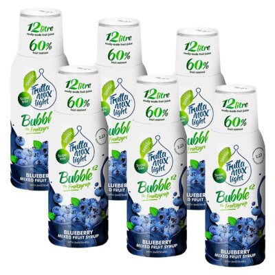 Syrop do saturatorów FRUTTAMAX Light Borówka 6 x 500 ml bez cukru