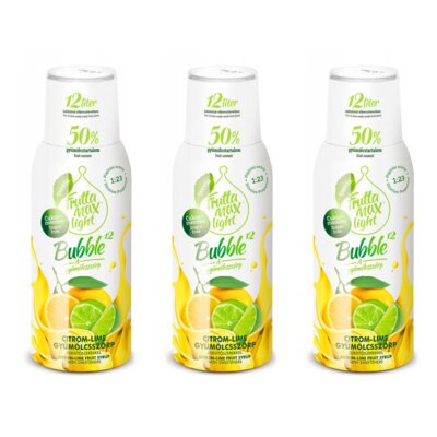 Syrop do saturatorów FRUTTAMAX Light Cytryna-limonka 3 x 500 ml bez cukru