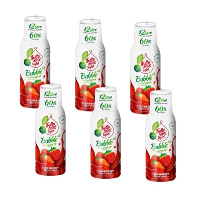 Syrop do saturatorów FRUTTAMAX Light Truskawka 6 x 500 ml bez cukru