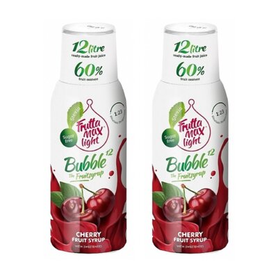Syrop do saturatorów FRUTTAMAX Light Wiśnia 2 x 500 ml bez cukru