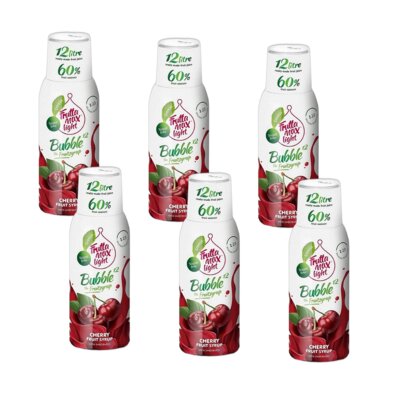 Syrop do saturatorów FRUTTAMAX Light Wiśnia 6 x 500 ml bez cukru