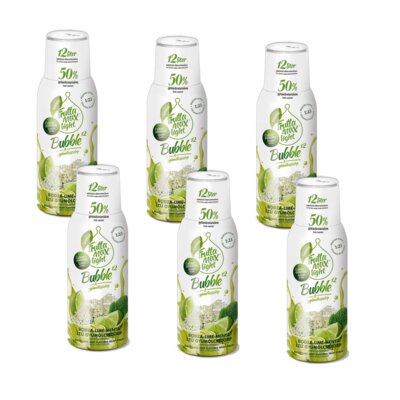 Syrop do saturatorów FRUTTAMAX Light Limonka Mięta 6 x 500 ml bez cukru