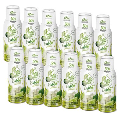 Syrop do saturatorów FRUTTAMAX Light Limonka Mięta 12 x 500 ml bez cukru
