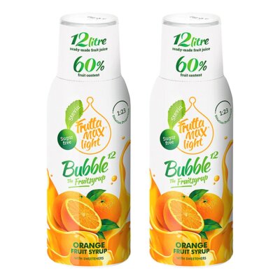 Syrop do saturatorów FRUTTAMAX Light Pomarańcza 2 x 500 ml bez cukru