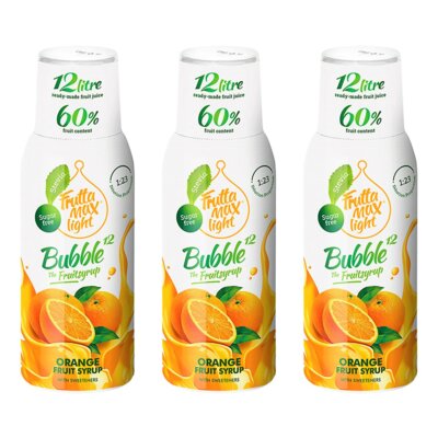 Syrop do saturatorów FRUTTAMAX Light Pomarańcza 3 x 500 ml bez cukru