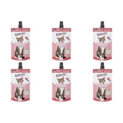 Przysmak dla kota DOKAS Snack Cream Kurczak i krewetki 6 x 90 g