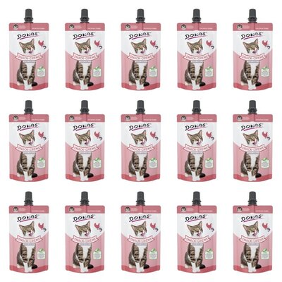Przysmak dla kota DOKAS Snack Cream Kurczak i krewetki 15 x 90 g