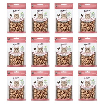 Przysmak dla kota DOKAS Serca drobiowe 12 x 15 g
