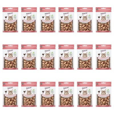 Przysmak dla kota DOKAS Serca Drobiowe 18 x 15 g