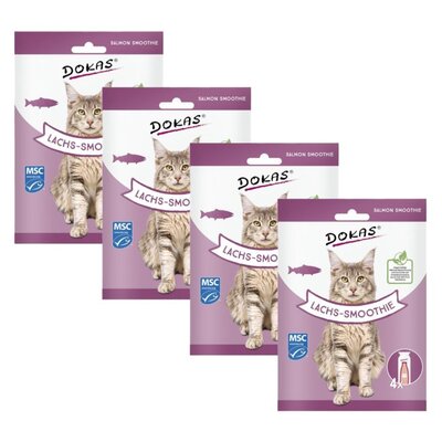 Przysmak dla kota DOKAS Smoothie z łososia 16 x 30 g