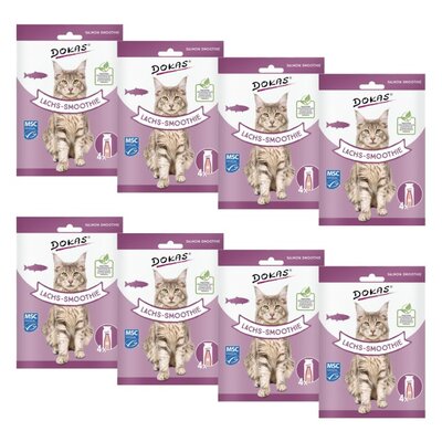 Przysmak dla kota DOKAS Smoothie z łososia 32 x 30 g