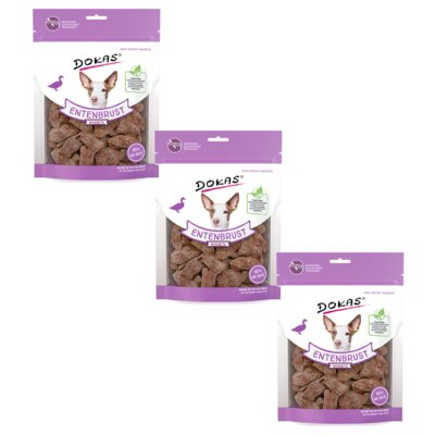Przysmak dla psa DOKAS Nuggetsy z piersi kaczki 3 x 110 g