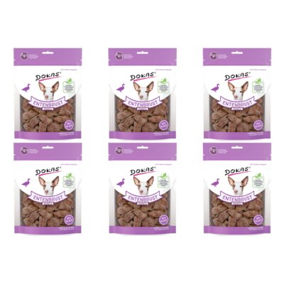 Przysmak dla psa DOKAS Nuggetsy z piersi kaczki 6 x 110 g