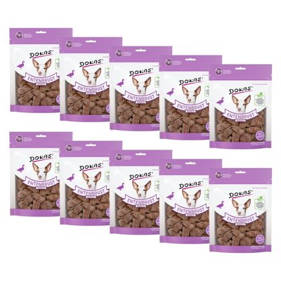 Przysmak dla psa DOKAS Nuggetsy z piersi kaczki 10 x 110 g