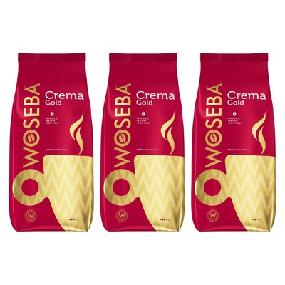 Kawa ziarnista WOSEBA Crema Gold Arabica Robusta 3 x 0.5 kg
