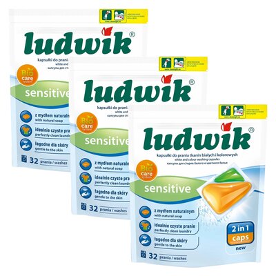 Kapsułki do prania LUDWIK 2in1 Sensitive 96 szt.