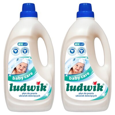 Płyn do prania LUDWIK Baby Care 2 x 1500 ml