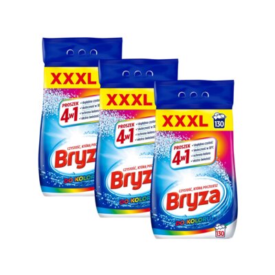 Proszek do prania BRYZA 4w1 Color 3 x 8.45 kg do kolorowych tkanin