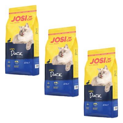 Karma dla kota JOSICAT Crispy Duck Kaczka 3 x 18 kg