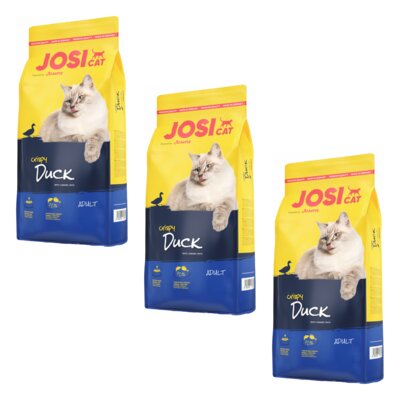 Karma dla kota JOSICAT Crispy Duck Kaczka 3 x 10 kg