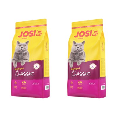 Karma dla kota JOSICAT Sterilised Classic Drób 2 x 18 kg