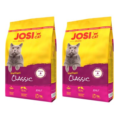 Karma dla kota JOSICAT Sterilised Classic Drób 2 x 10 kg