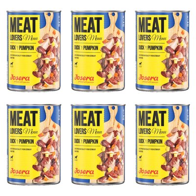 Karma dla psa JOSERA Meat Lovers Menu Kaczka z dynią 6 x 400 g