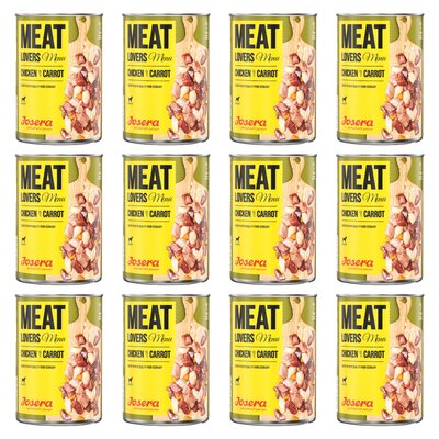 Karma dla psa JOSERA Meat Lovers Menu Kurczak z marchewką 12 x 800 g