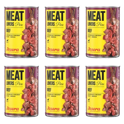 Karma dla psa JOSERA Meat Lovers Pure Wołowina 6 x 800 g
