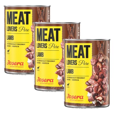 Karma dla psa JOSERA Meat Lovers Pure Jagnięcina 3 x 800 g