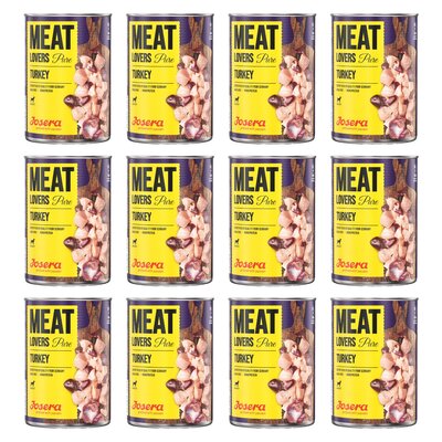 Karma dla psa JOSERA Meat Lovers Pure Indyk 12 x 400 g