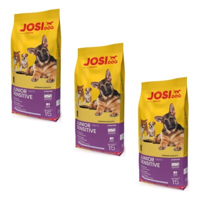 Karma dla psa JOSIDOG Junior Sensitive Drób 3 x 15 kg