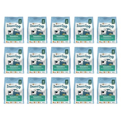 Karma dla psa GREEN PETFOOD InsectDog Sensitive Białko owadów z ryżem 15 x 900 g