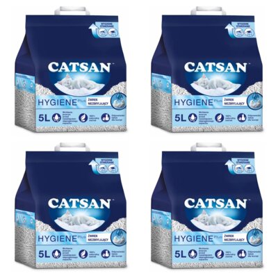 Żwirek dla kota CATSAN Hygiene 4 x 5 l
